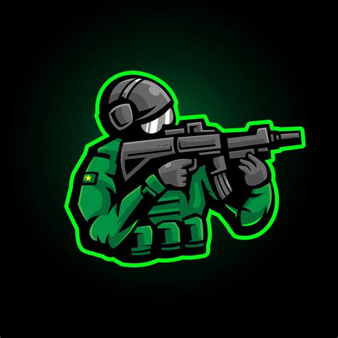 Army Mascot Logo Design Illustration 10801709 Vector Art at Vecteezy