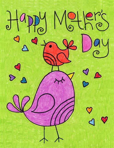 Free Mothers Day Sketch Drawing For Kids - Sketch Drawing Art