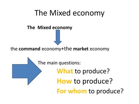 The mixed economy - online presentation