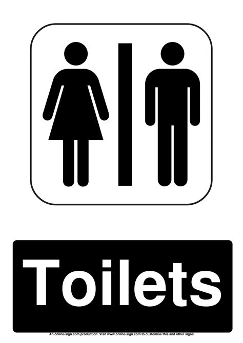 Bathroom Signs | Poster Template