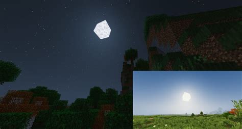 3D Sun and Moon Minecraft Texture Pack