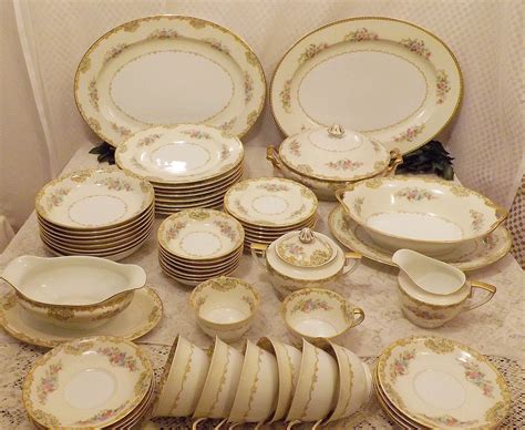 Antique 1933 Noritake Alvin Japanese Fine China Complete Set for 8 | Noritake china patterns ...