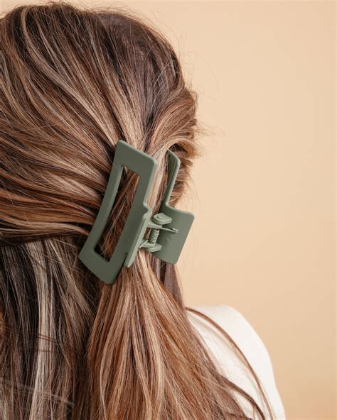 Green Frosted Hair Claw Clip Hair Clamp Clip Hair - Etsy