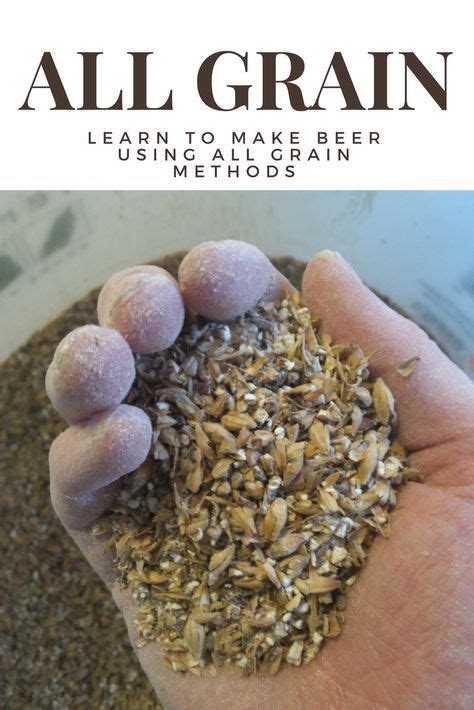 All Grain Brewing | All grain brewing, Beer brewing recipes, Home brewing beer