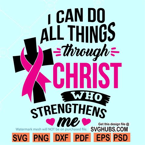 I Can Do All Things Through Christ Who Strengthens Me SVG