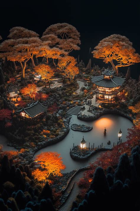 Pin by Felipe SG on Jardín Japonés in 2024 | Japanese landscape, Japanese painting, Fantasy art ...