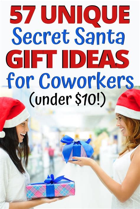 This list of Secret Santa gift ideas are all under $10! They make cheap gifts for cowork ...