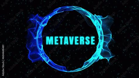 Metaverse background animation. Abstract futuristic 3d background ...