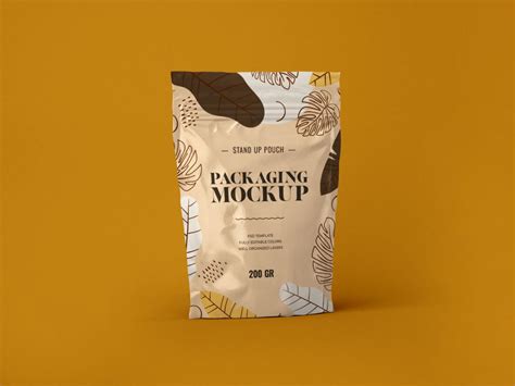 Free Stand-Up Pouch Mockup | The Free Mockup