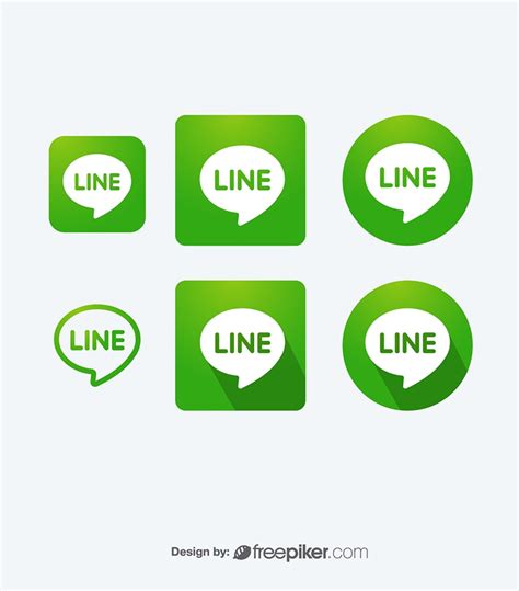 Freepiker | line messenger vector icons