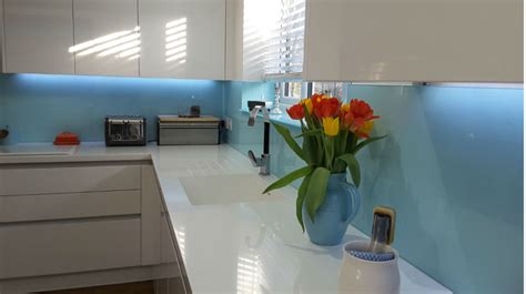 Blue Glass Splashbacks - Skotch Glass