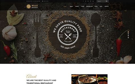 Restaurant - Responsive WordPress theme - TemplateMonster