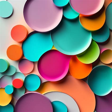 Premium Photo | Colorful paint palette closeup Abstract dye circles ...