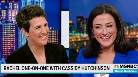 Maddow Asks Cassidy Hutchinson About 'Creepy' Trump Tell-All