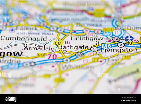 Map of bathgate hi-res stock photography and images - Alamy