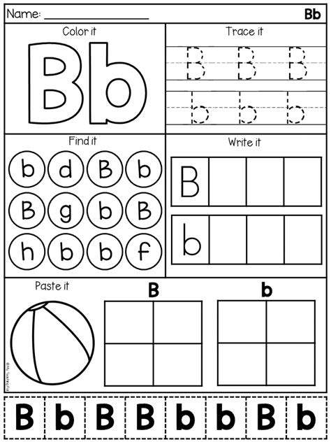 Letter A Worksheets Bb – Kidsworksheetfun