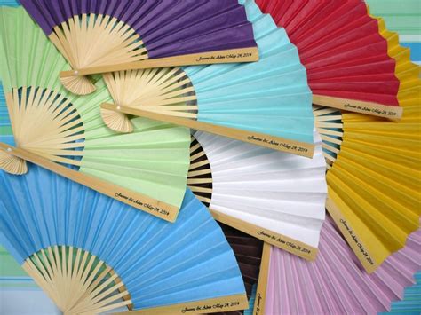 Personalized Colored Paper Folding Fans - JapaneseStyle.com