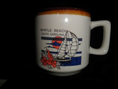 Vintage Myrtle Beach SC Coffee Mug Cup sailboat | Mugs, Myrtle beach, Mug cup