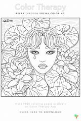 Color Therapy Coloring Book Pages sketch template