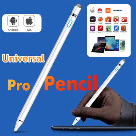 Universal Stylus Pen Copper Nib Rechargeable IOS Android Pencil Apple ...