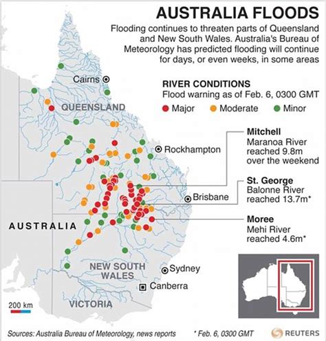 Towns cut off and thousands trapped by severe flooding in Eastern Australia | Daily Mail Online