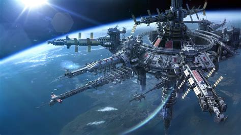 Download Sci Fi Space Station HD Wallpaper by Alexey Pyatov