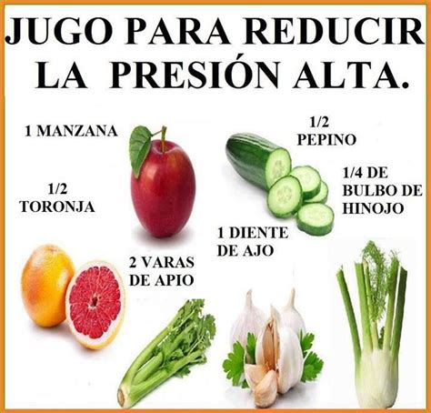 Jugo para reducir la Presión Alta | Juicing recipes, Blood pressure food, Low sodium recipes ...