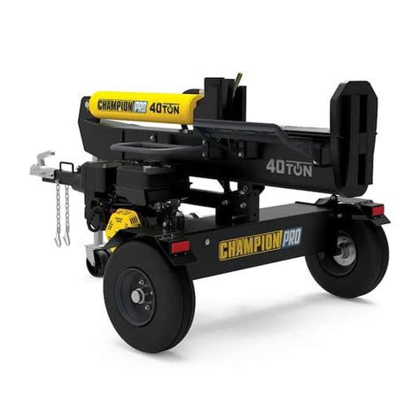 Champion Power Equipment 40-Ton 338 cc Gas Powered Hydraulic Wood Log ...