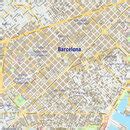 Wandbild Barcelona City Wall Map With Street Names, Boroughs And ...