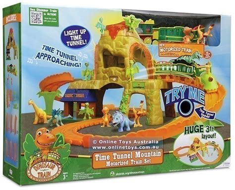 Dinosaur Train - Motorised Train Set - Time Tunnel Mountain - Online Toys Australia