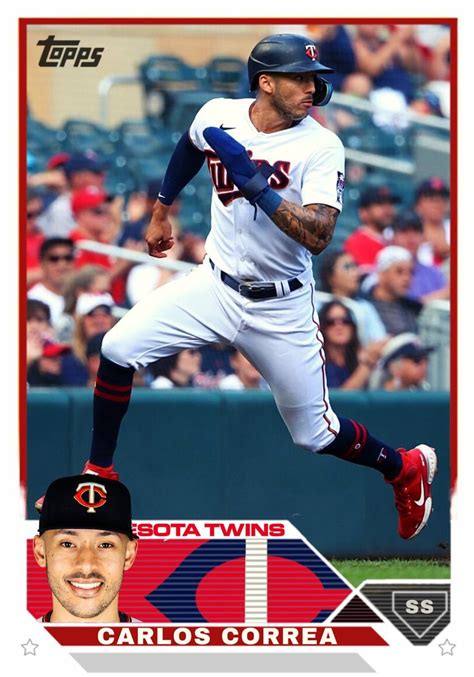 2023 topps baseball custom Carlos Correa twins