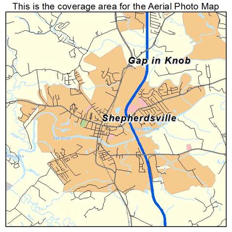 Aerial Photography Map of Shepherdsville, KY Kentucky