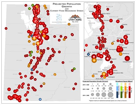 May 2016 Map of the Month: Utah Population Growth Estimates - Governor ...