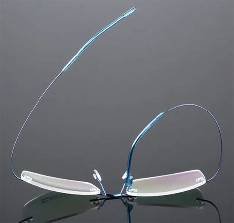 Ultralight Eyewear Frames Women Men Flexible Optical Glasses Frames Alloy Frameless Eyeglasses ...