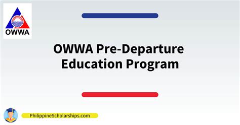 How to Apply OWWA Pre-Departure Education Program | Philippine Scholarships