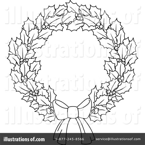 Download High Quality christmas clipart black and white wreath Transparent PNG Images - Art Prim ...