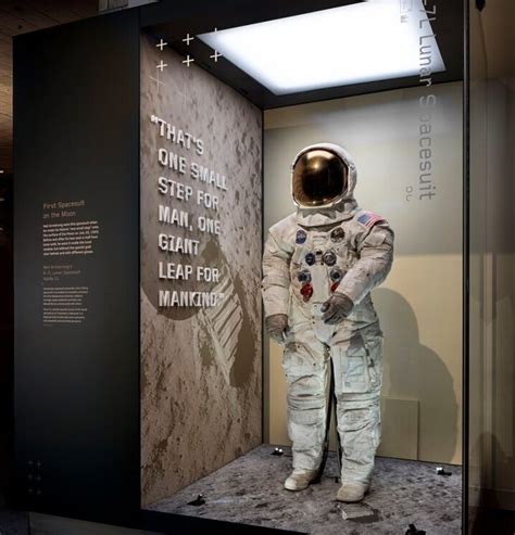 Neil Armstrong’s spacesuit on display at the National Air and Space ...