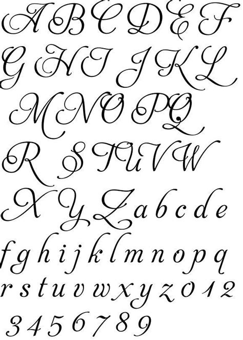 Fancy Fonts Alphabet: Calligraphy A to Z