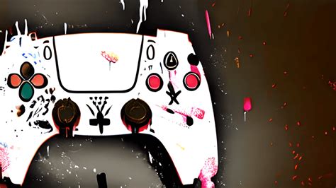 Ps5 Controller with Painted Background · Creative Fabrica