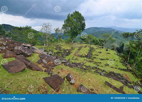 Gunung Padang Megalithic Site, West Java, Indonesia Stock Photo - Image ...