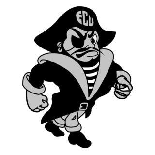 ECU Pirates Logo Black and White (1) – Brands Logos