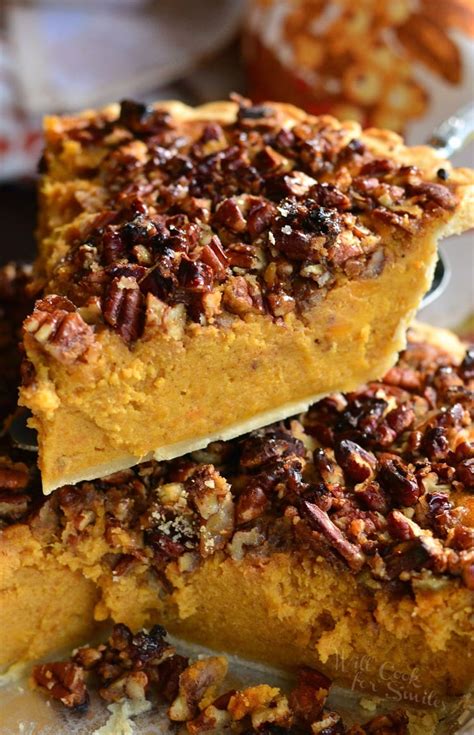 Pecan Crunch Sweet Potato Pie - Will Cook For Smiles