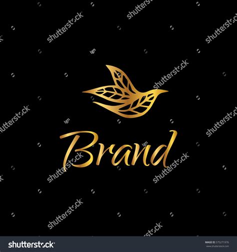 Bird Golden Vector Logo Design Template Stock Vector (Royalty Free ...