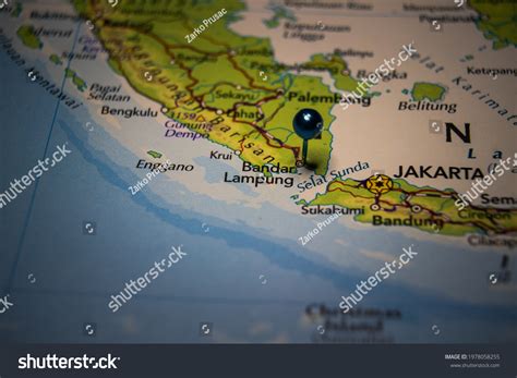Bandar Lampung City Indonesia Pinned On Stock Photo (Edit Now) 1978058255