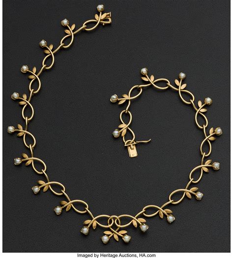 Gold & Pearl Necklace. ... Estate Jewelry Necklaces | Lot #73031 | Heritage Auctions