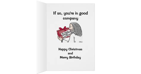 Funny Christmas Birthday Card | Zazzle