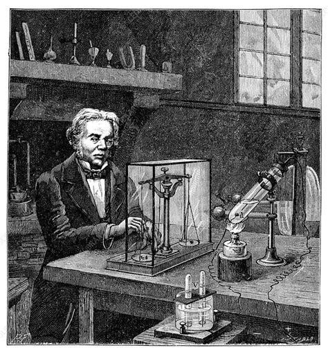 Faraday's electrolysis experiment, 1833 - Stock Image - C033/2751 - Science Photo Library