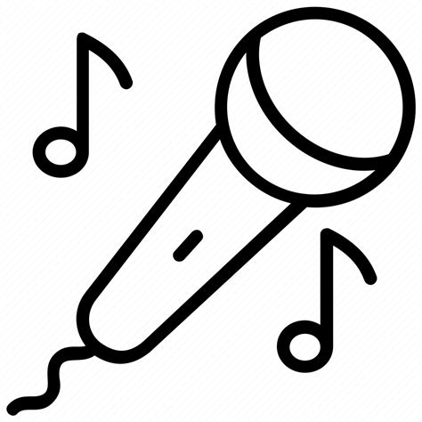 Karaoke, sing symbol, singing, singing mic, song singing icon ...