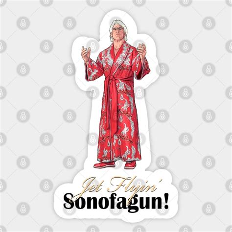 Jet Flyin' Sonofagun! - Ric Flair - Sticker | TeePublic