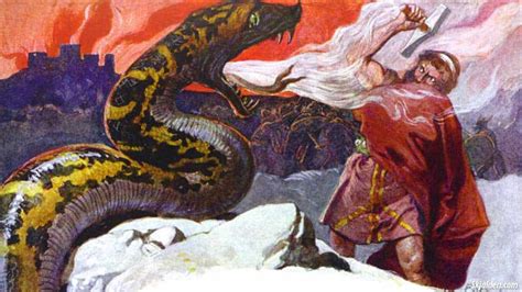 Jörmungandr | Child of Loki | Norse Mythology - Skjalden.com